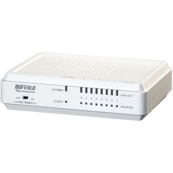 BUFFALO（バッファロー） Buffalo LSW4-GT-8EP/WH Giga対応 8ポート