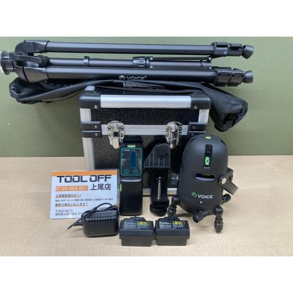 他サイト： 018★送料無料・未使用品★VOICE ヴォイス グリーンレーザー墨出し機 Model-G5 三脚受光器付属の商品画像