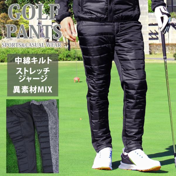 ブリーフィング ゴルフ パンツ　M 黒　暖パン　ウォームパンツ　中綿入り　秋冬 tool-power_bottoms-107-inase