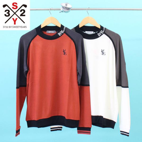 美品◎SY32 by SWEET YEARS モックネックシャツ ゴルフウェア SY32 BY SWEET YEARS GOLF［エスワイサーティトゥバイスウィート