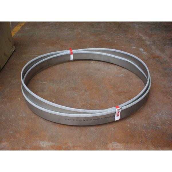 ニコテック製　バンドソー　鋸盤の替え刃　新古品が4本入りです。刃のサイズ　41*2.3*4670mm　アマダやニコテックの鋸盤のカタログによりますとH-450　HA-450、他の機種で使えます。詳細は写真記載の内容ですので　落札前にお使いの...