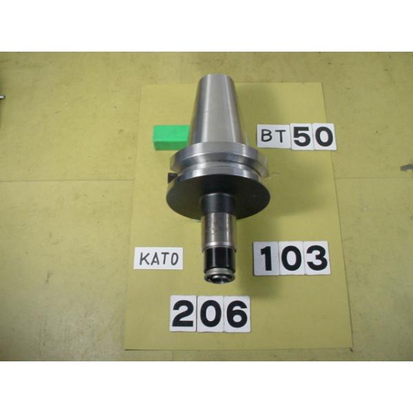 BT50番の　KATO製のタッパーの 中古品です。型式は　シャンク側BT50-SA206-IIIです。専用のTC206型コレットを交換することでM2からM8までのタップ加工で使用できます。写真現状有姿渡しでご入札ください。 BT50-103