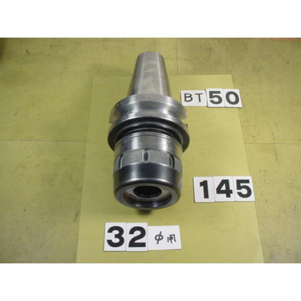 BT50番の　BIG製のミーリングチャックの 中古品です。型式は　シャンク側BT50-HMC32-105です。32Φシャンク　又は32Φストレートコレットで使用できます。写真現状有姿渡しでご入札ください。 BT50-145