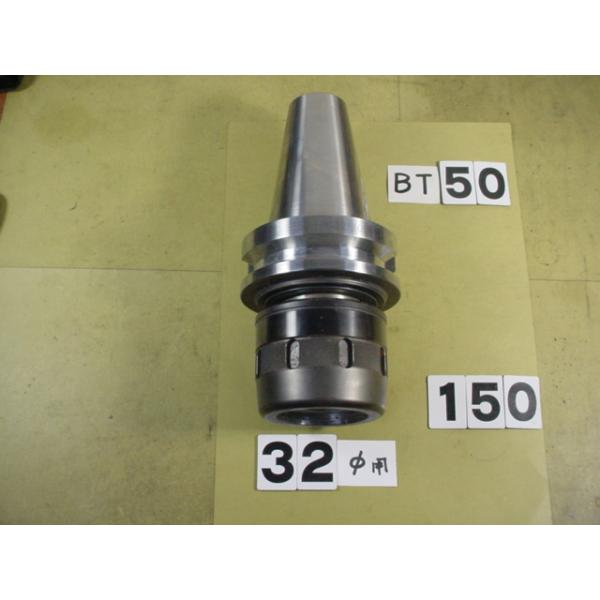 BT50番の　BIG製のミーリングチャックの 中古品です。型式は　シャンク側BT50-HMC32-105です。32Φシャンク　又は32Φストレートコレットで使用できます。写真現状有姿渡しでご入札ください。 BT50-150