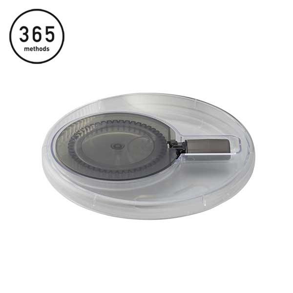 「365methods ステンレスサラダスピナー」のフタパーツ（部品）です。※フタ・ギア・中フタ・ツマミ一式