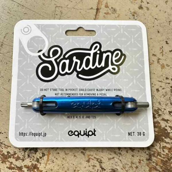 【最速発送】equipt　イクイプト Sardine サーディン Blue 4周年記念モデル 【携帯ツール】【5Function】【自転車】【修理】【工具】