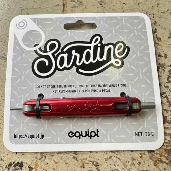 【最速発送】equipt　イクイプト Sardine サーディン Red 【携帯ツール】【5Function】【自転車】【修理】【工具】