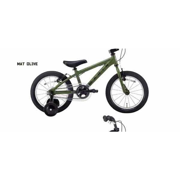MARIN 16インチ ドンキーJr.マットオリーブ わんぱくMTBキッズに】 MARIN BIKES マリンバイク16インチ Donky