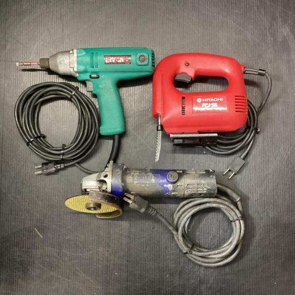 DIY電動工具3セット(2)(インパクトドライバ・ジグソー・ディスク