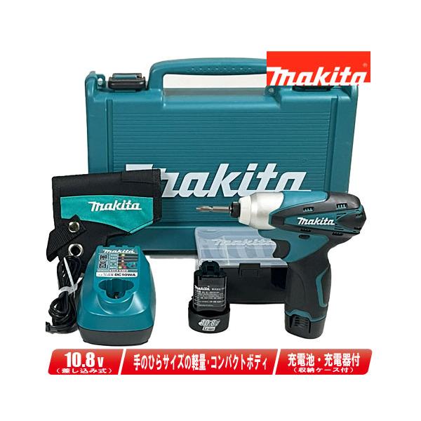 仙台市～マキタ 充電式インパクトドライバ（青）ＴＤ０９０ＤＷＸ リチウムイオン電池（ＢＬ１０１３）10.8Ｖ1.3Ａｈ２個付 ケース付属 マキタ（makita） 10.8V（差込式）充電式インパクトドライバ 青
