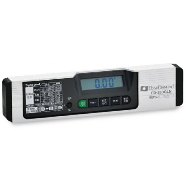 エビス デジタルレベル ミラー無し ED-26DGLN シルバー サイズ260mm