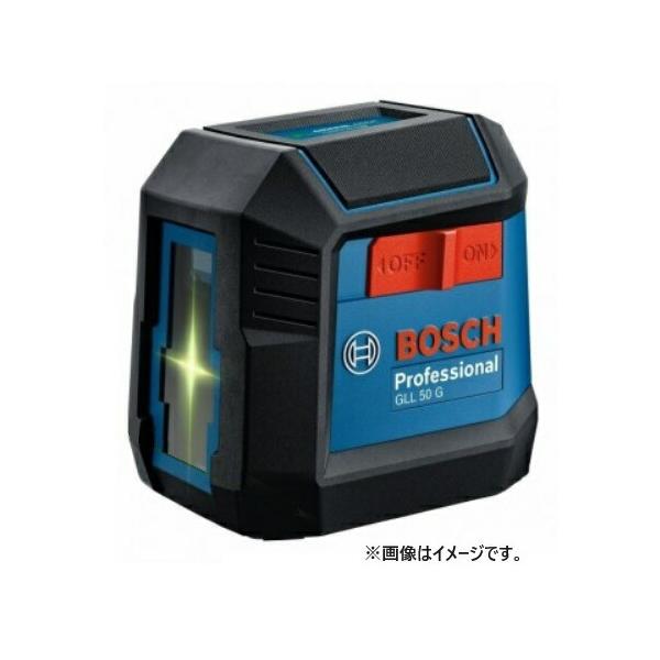 ボッシュ BOSCH クロスラインレーザー GLL50G キャリングケース付 ■特長・4倍見やすいグリーンレーザー採用・スイッチ一つで簡単操作! 地上から約3cmの高さで水平ライン照射可能・ランニングコストを抑えるリチウムイオンバッテリー（...