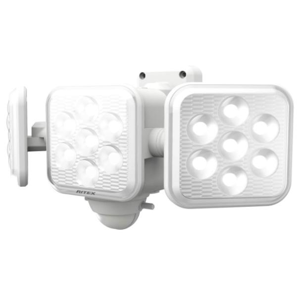 ムサシ LED-320 5W×3灯 フリーアーム式LED乾電池センサーライト 屋外向け RITEX musashi '