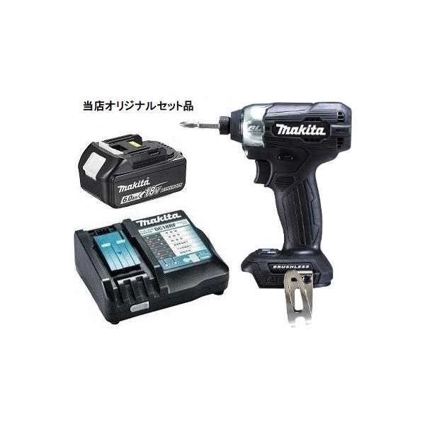 マキタ 充電式インパクトドライバ 黒 TD157DZB+バッテリBL1860B+ マキタ 充電式インパクトドライバ 黒 TD157DZB+バッテリBL1860B+