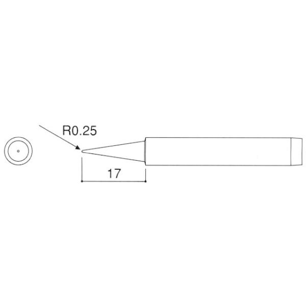 R0.25mm こて先 (EA305E-130・130S用)