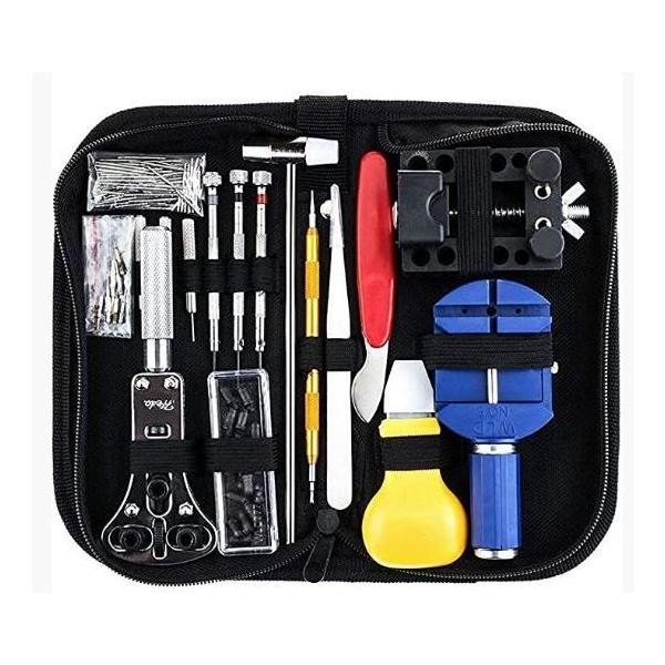 商品説明■商品詳細■■限定・サービスのスペシャルな時計工具セットです。電池交換、ベルトのメンテ、ちょっとした時計メンテ調整がこの価格で可能です。■本当に必要な工具を１４７点ございます。（このセットで電池交換を行えば、時計屋さんに1回電池交換...