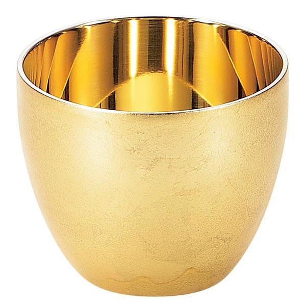 ■サイズ：約径6×H5cm■重量：約59g■容量：約70ml■材質：18-8ステンレス（SCW-gK801のみ内面：金メッキ）　表面：金沢箔（洋箔使用）■桐箱入れ■越前和紙コースター添え（9cm角／10枚）