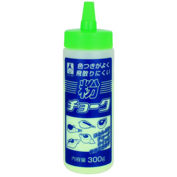 たくみ 粉チョーク 蛍光グリーン 300ｇ 2212