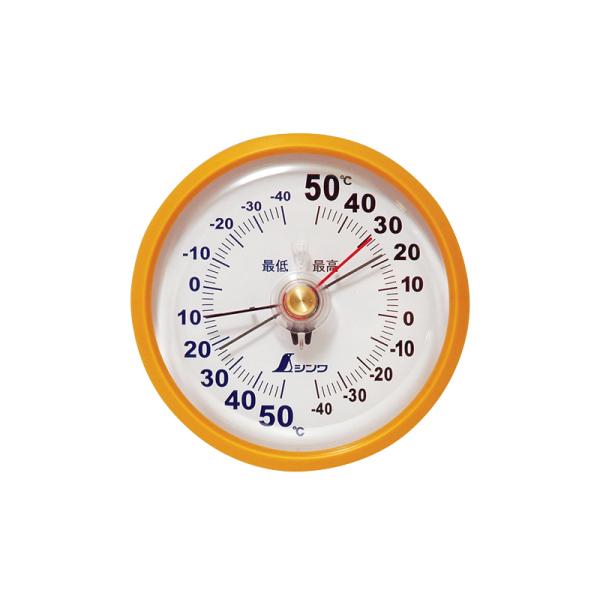 シンワ測定 温度計 D−9 最高・最低 丸型 10cm 72715 : TOOLS