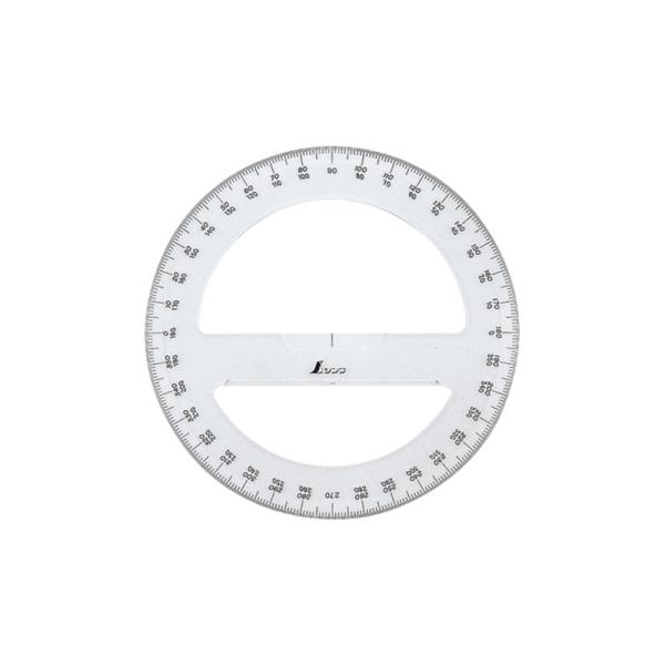 特長●全円の角度測定ができます。仕様●本体サイズ 152×2mm●製品質量 25g●材質 アクリル樹脂
