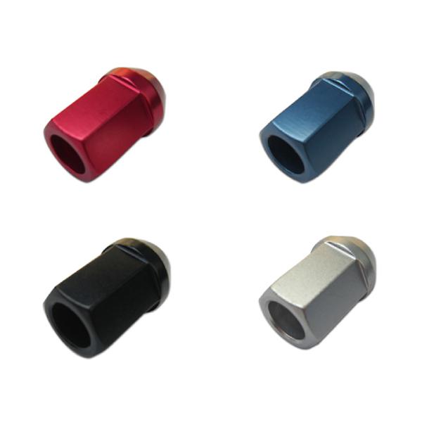 カラーホイールナット 国産 ショート アルミ 貫通 19HEX 34mm l ナット 1.25 m12 p1.25 1.5 m12 m12 12 12