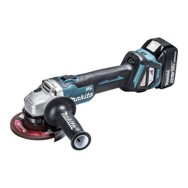 マキタ 18V 充電式ディスクグラインダ GA512DRGX 125mm スライドスイッチ 無線連動対応 6.0Ahバッテリ2個 ・充電器・ケース付