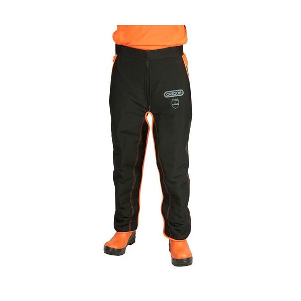 ブラックでチェンオイル等の汚れも目立たない!!8層からなる防護材がチェンにからみつき、チェンソーの動きを停止。事故から作業者を守ります。表面はアウトドアでも安心して使える耐水、防油仕様。洗濯機や乾燥機が使えます。お手入れも簡単。サイズフリー...