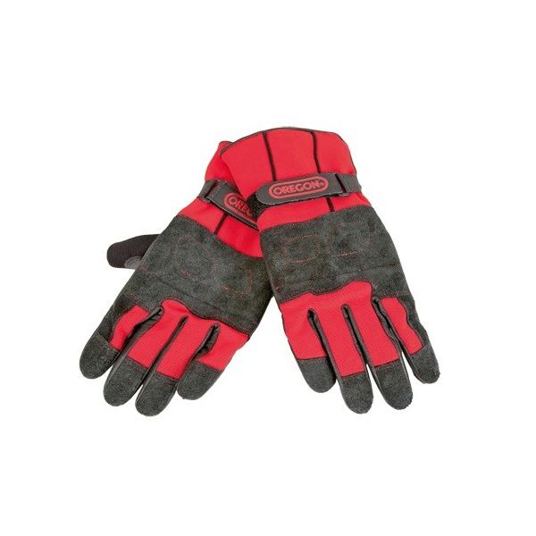 ソーチェンが当たると、繊維が引き出されからみつき、チェンソーの回転を瞬時に停止させます。切断防止特殊繊維入り、ソープロテクションが入ったグローブ。切断防止クラス0（ソーチェンスピード≦16m/秒)適合。伸縮性のある繊維素材と高品質レザーを組...