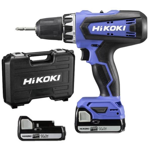 HiKOKI 14.4V コードレスドライバドリル FDS14DF(2BG) 2.0Ahバッテリ2個付・充電器・ケース付 DIY工具