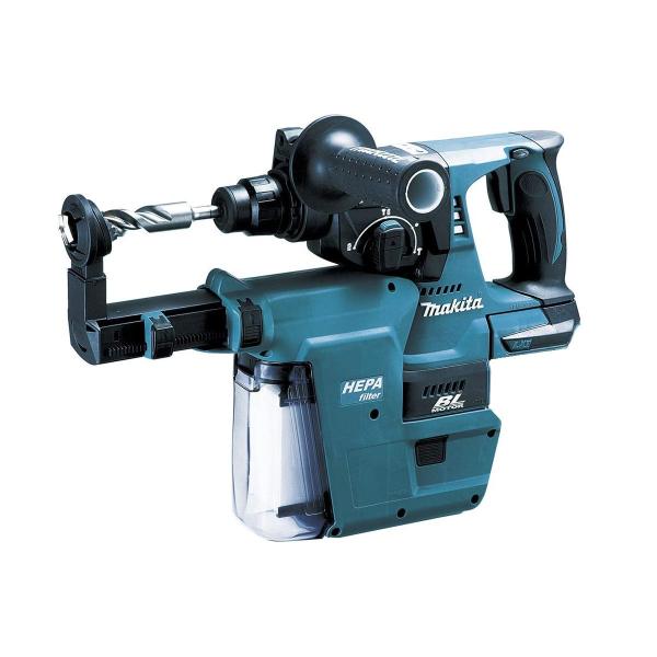 マキタ　18V　24mm　充電式ハンマドリル　HR244DZKV　(SDSプラス)　集じんシステムDX01付　本体のみモデル/ケース付※バッテリ・充電器・ビット別売●防じん防滴最高峰ＡＰＴ●ブラシレスモーター採用●ＳＤＳプラスシャンク●集じ...