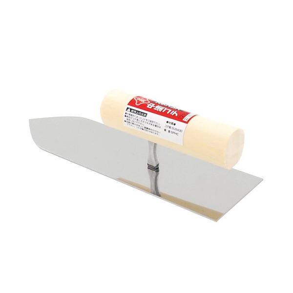 【特徴】鏝板表面が鏡仕上げのため汚れが落ちやすくお手入れが簡単です。センイ壁、速乾性セメントに最適です。【用途】壁塗り等の中塗用。【仕様】●サイズ：210mm。【材質】●コテ板：ステンレス(SUS430)。●柄首：SPHC。●柄：木。【サイ...