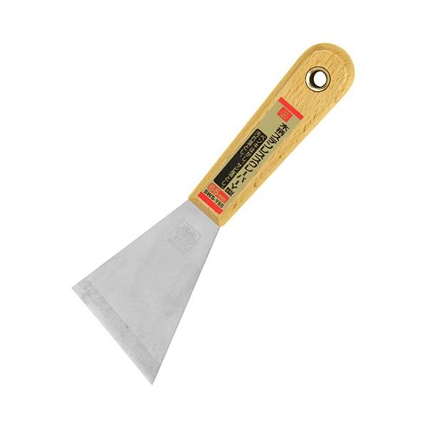 【特徴】刃部は、サビに強いステンレス製です。【用途】ペンキはがし、サビ落とし、汚れ落とし。【仕様】●刃幅：65mm。●板厚：1.2mm。●タイプ：Y型。【材質】●ステンレス。【サイズ】幅：65mm高さ：193mm奥行き：18mm重量：86g