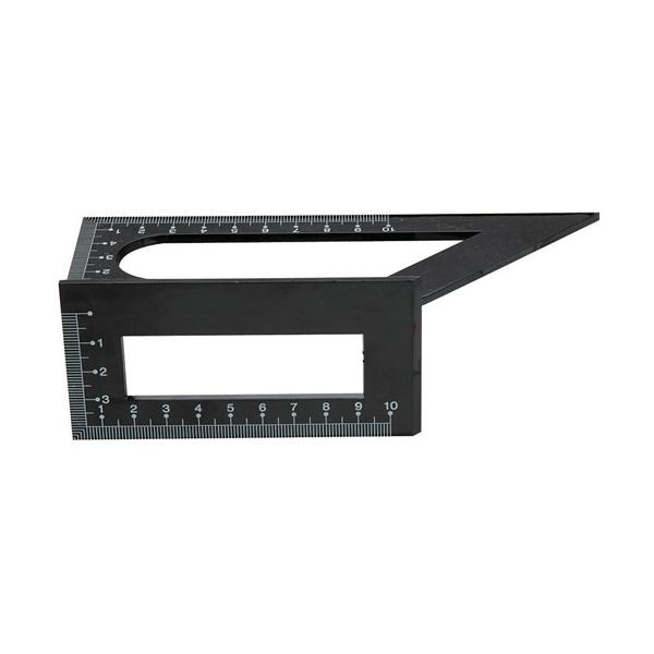 【特徴】プラスチック製で軽くて作業能率がアップします。対象物や刃物を傷つけません。冬でも冷たくなく作業が楽になります。【用途】直角や45度の線引。【仕様】●目盛付。●45度・90度・135度計測可能。【材質】●プラスチック(ポリカーボネート...