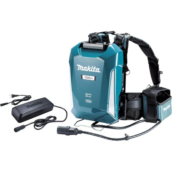 makita マキタ PDC1200 ポータブル電源 充電器・肩掛バンド付 A-71825 40Vmax/18V×2大容量1,200Whで長時間駆動、エンジンから充電へ、100Vから充電へ。各種機械との接続には別売品のアダプタが必要です充電...