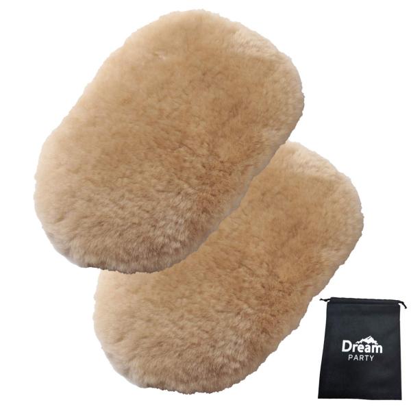 他サイト： 【洗車業者監修】 ムートングローブ 洗車 スポンジ ムートン 洗車グッズ 傷つかない 【2個セット】 高級オーストラリア羊毛100％ 洗車用品 洗車セッの商品画像