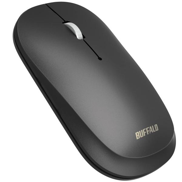 他サイト： バッファロー ワイヤレス モバイルマウス Bluetooth FLEXUS 薄型軽量 3ボタン 無線 静音 BlueLED MIL規格準拠 dpi切替(600/1200) プレゼンテーションの商品画像