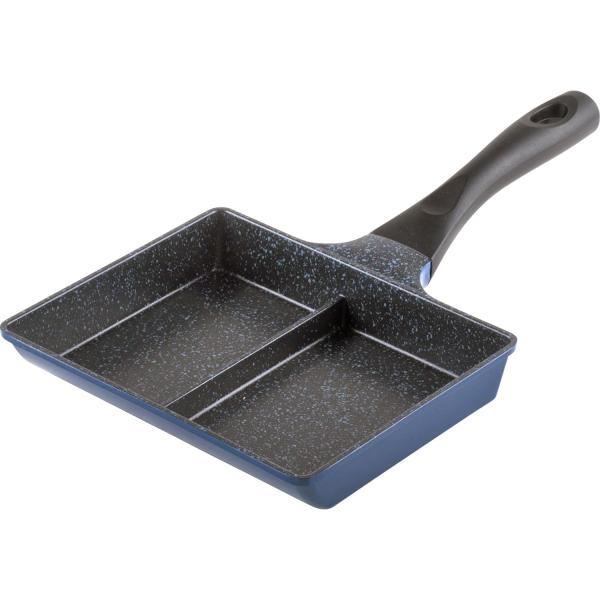和平フレイズ お弁当 2品同時に調理 仕切りフライパン 15×19cm 2面フライパン IH対応 ガス 時短 PFOAフリー ふっ素樹脂加工 ひるも