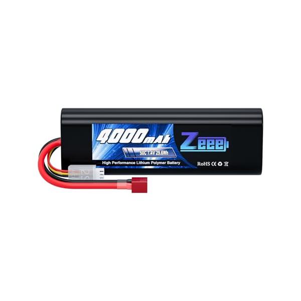 ゼエエ Zeee 2S 7.4V 4000mAh 50C Tプラグ付き ハードケースリポバッテリー RCカー・トラック・ヘリ・ドローン・ボート用