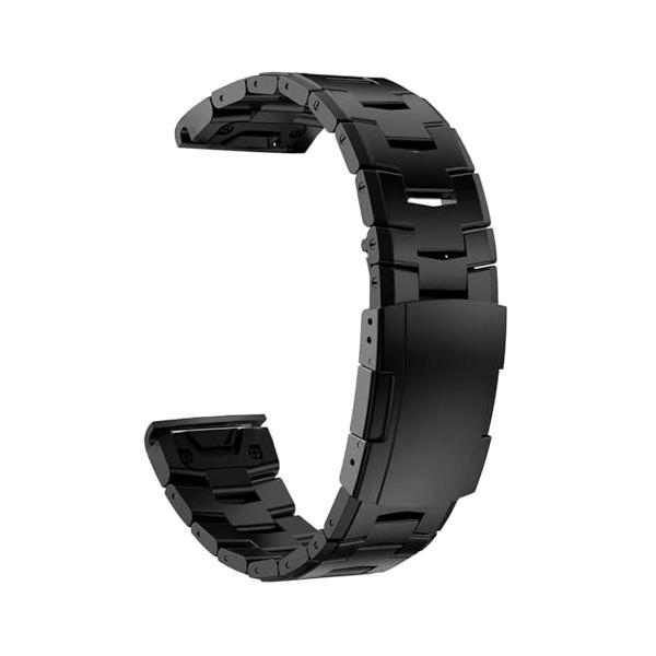 [Ahayo] QuickFit 22mm 交換バンド用の Garmin Approach S70 / epix Pro/Fenix 8 (47mm), 超軽量チタンスチールストラップ ステンレス鋼の留め金 に