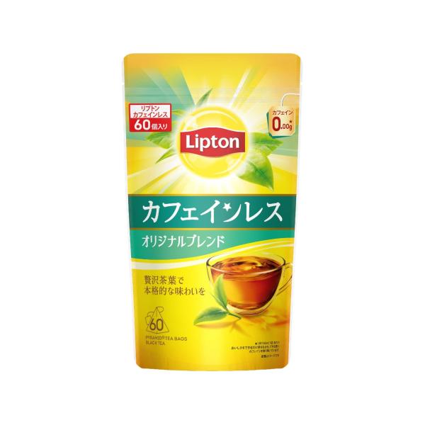 他サイト： リプトン紅茶 カフェインレスティー 60袋入 デカフェ・ノンカフェイン ティーバッグの商品画像