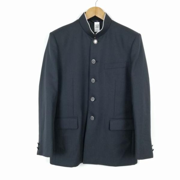 学生服 学ラン 男子 上着 ウール混 学校指定制服 ラウンドカラー