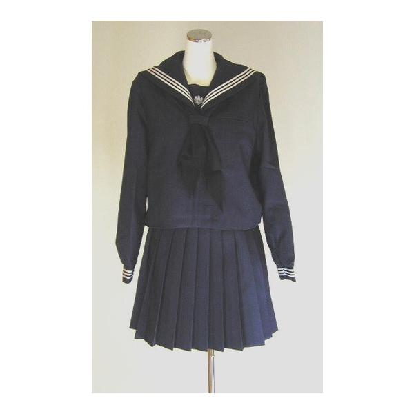 目白学園高校制服 冬セーラー服 スカート上下セット165A 目白学園高校制服 冬セーラー服 スカート上下セット165A
