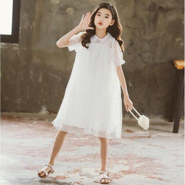 女の子 キッズワンピース ワンピース 子供服 おしゃれ 可愛い 入学式 ゆったり ジュニア 半袖 膝丈ワンピース 入園 卒業式 高級ブランド