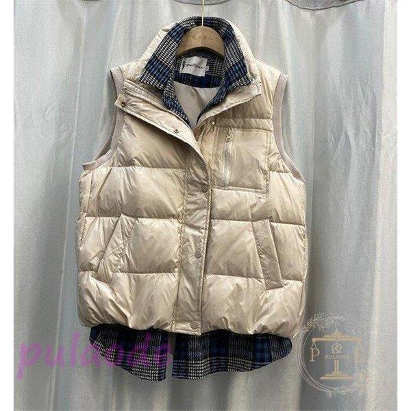 今年の新作から定番まで ベスト レディース 切替 中綿ベスト 冬 アウター ダウン 防寒着 婦人服 新作 ダウンベスト カラー ベージュ Belmontlift Com