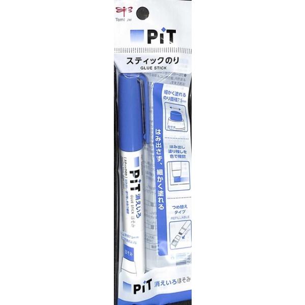 ペン型スティックのり 消えいろPIT ほそみ  PT-PC  トンボ鉛筆 TOMBOW