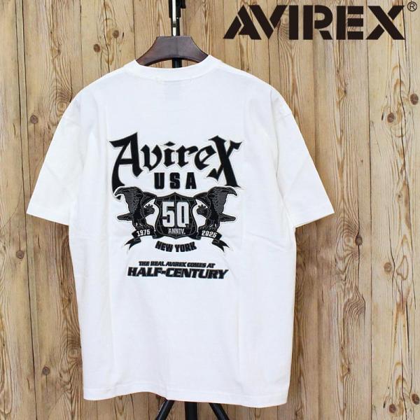送料無料 AVIREX アヴィレックス 50th Anniversary GRAPHIC T-SHIRT 半袖Tシャツ 783-5234008 プリント アビレックス ミリタリー トップス メンズ ブランド ネコポス AVIREX（アヴィレックス） 50th Anniversary GRAPHIC T-SHIRT 半袖T
