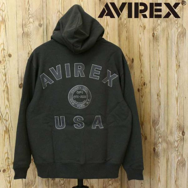 送料無料 AVIREX アヴィレックス AVIREX 50th VARSITY PARKA 783-5251006 50周年モデル バーシティロゴ スウェットジップパーカー 裏毛 メンズ ジップアップ HOODIE フーディー 長袖 トップス アビレックス AVIREX（アヴィレックス） AVIREX 50th VARSITY PARKA 783-5251006 50
