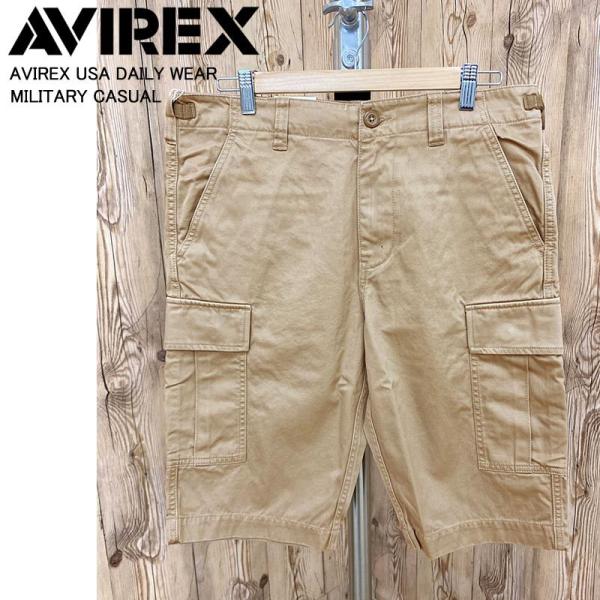 AVIREX アビレックス FATIGUE SHORTS ファティーグショーツ 6ポケットパンツ ミリタリー カモフラ 迷彩
