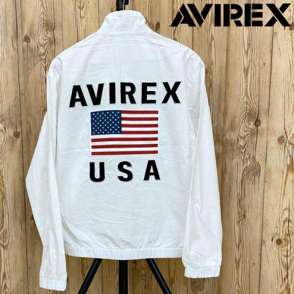 AVIREX アヴィレックス STAND FULL ZIP JACKET U.S. FLAG ジャケット アウター ブルゾン スタンドフルジップ メンズ ブランド