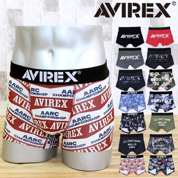 AVIREX アヴィレックス AX LOGO PRINT BOXER SHORTS ボクサーショーツ ボクサーパンツ ロゴ メンズ インナー 下着 アンダーウェア アビレックス ブランド